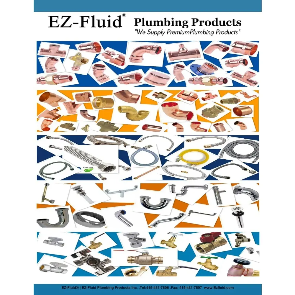 50Pcs EZ-FLUID Heavy Duty Angle Stop Valve,1/4 Turn Water Shut Off Valves 1/2" Nominal (5/8" OD) Compression x 3/8"OD Outlet,Met