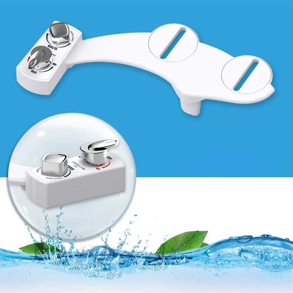 BUTT BUDDY Spa - Bidet Toilet Seat Attachment & Fresh Water Sprayer (Cool & Warm Temperature Control | Easy Setup, Universal Fit