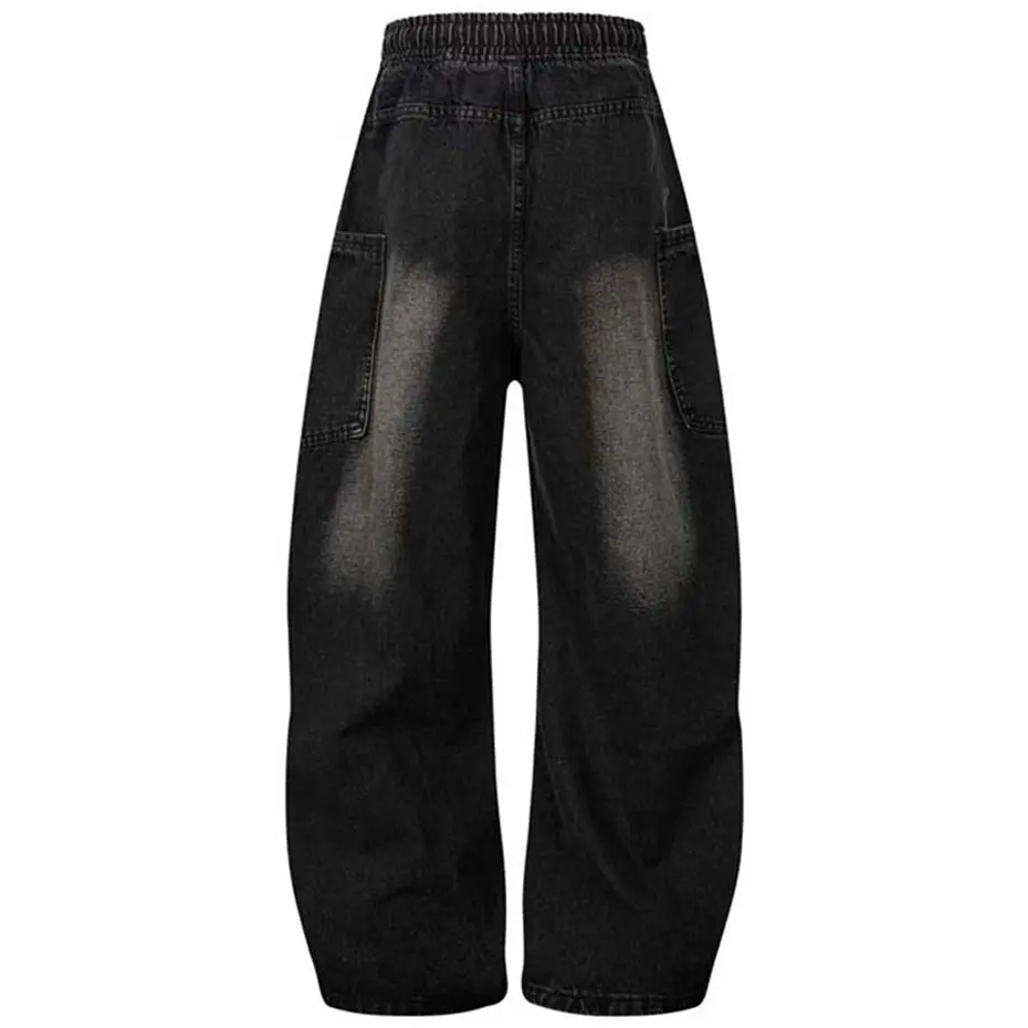Vintage Baggy Jeans Loose Casual Wide Leg Denim Pants Men's Streetwear Harajuku Hip Hop Jeans Trousers