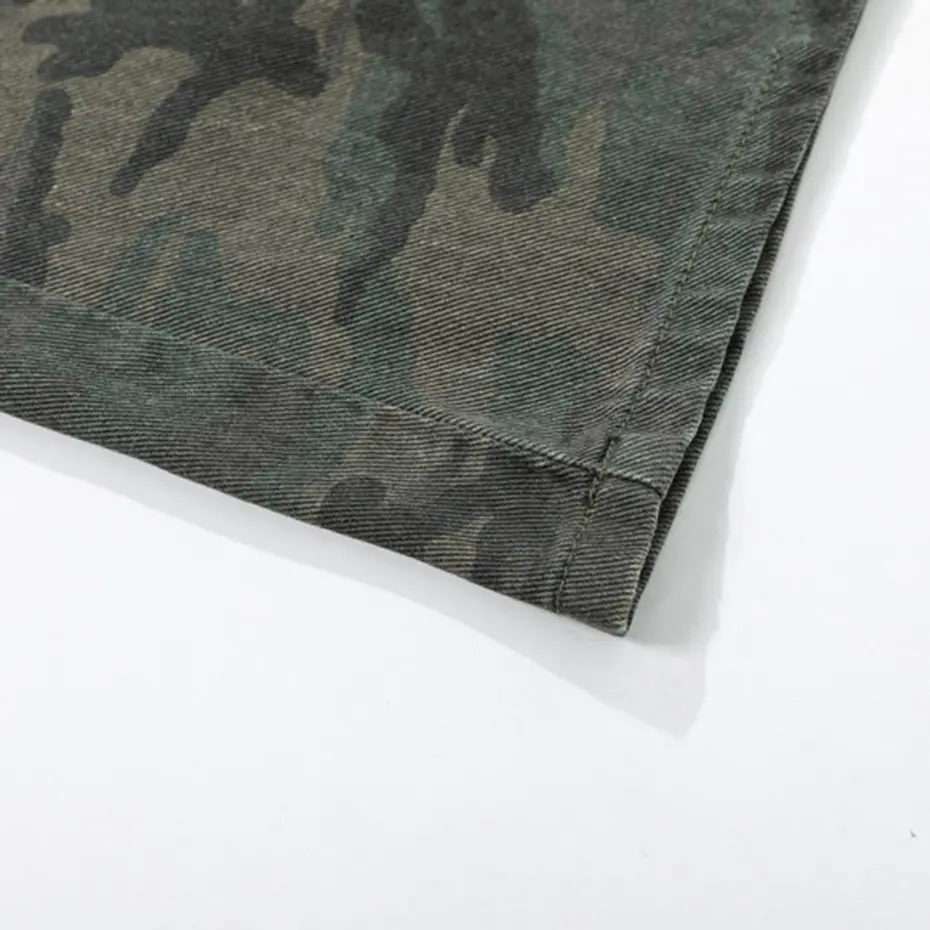 Camouflage Baggy Jeans Loose Wide Leg Denim Pants Men Streetwear Harajuku Hip Hop Oversized Jeans Trousers