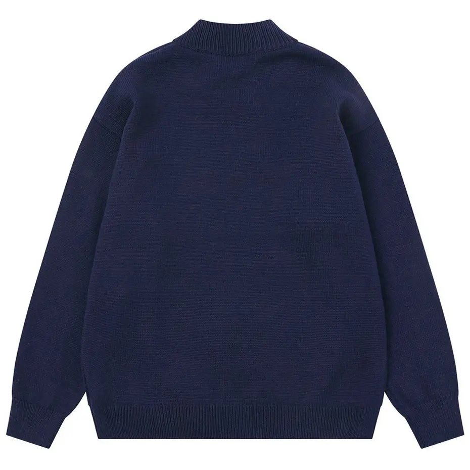 Letter Graphic Vintage Sweaters Unisex Casual Loose Knit Jumper Pullover Sweaters Streetwear Harajuku Hip Hop Oversized Sweaters