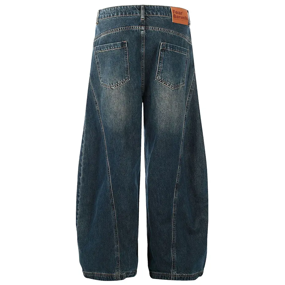 Baggy Jeans Blue Loose Straight Denim Pants