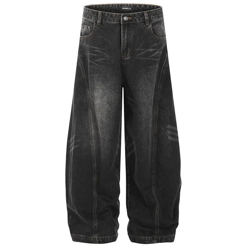 Baggy Jeans Blue Loose Straight Denim Pants
