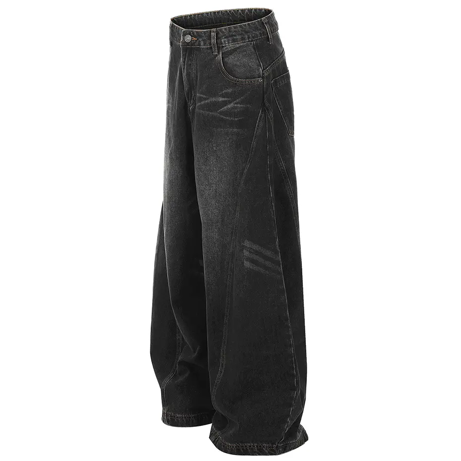 Baggy Jeans Blue Loose Straight Denim Pants