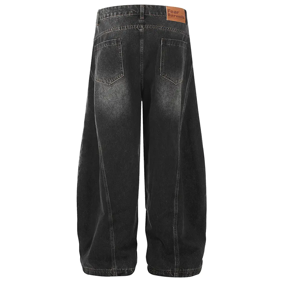 Baggy Jeans Blue Loose Straight Denim Pants