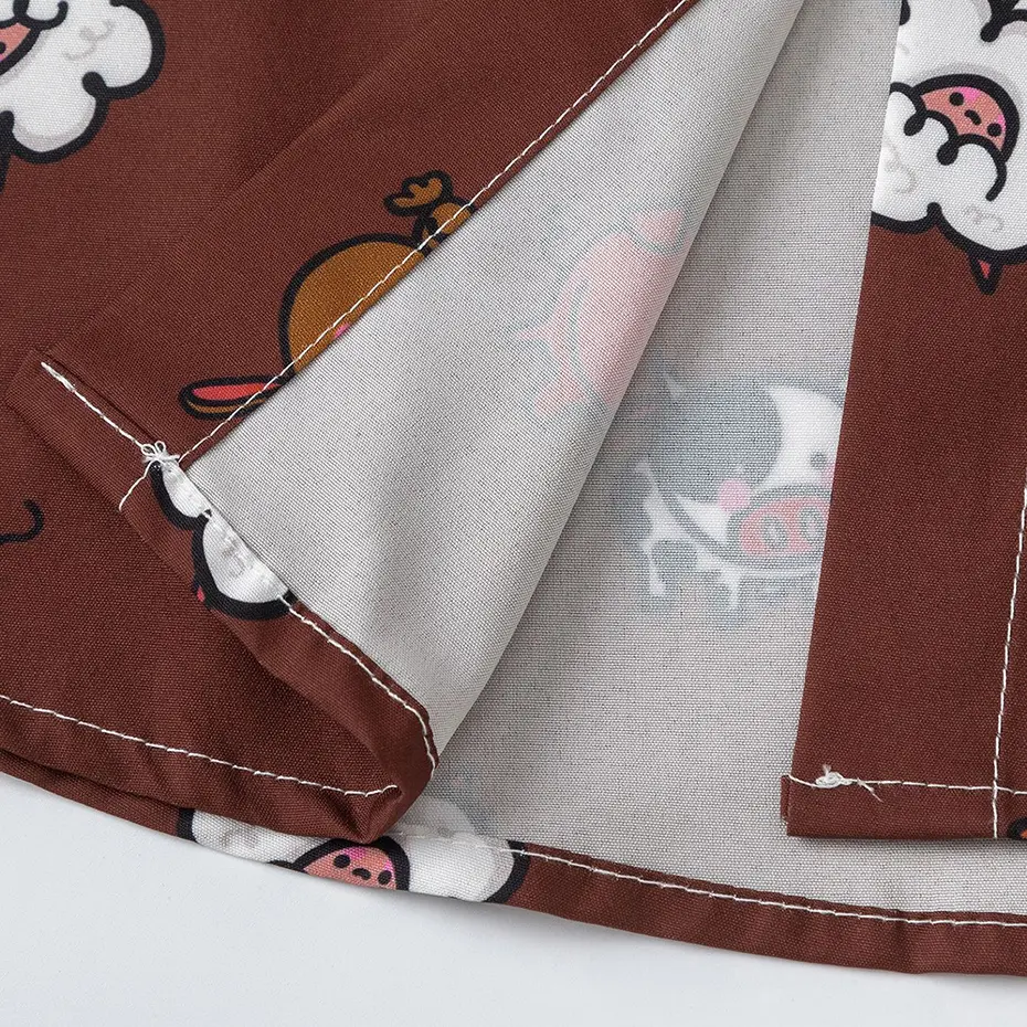 Cartoon Graphic Shirts Japanese Harajuku Oversized Long Sleeve Shirts Button Up Blouse Streetwear Hip Hop Oversized Shirts