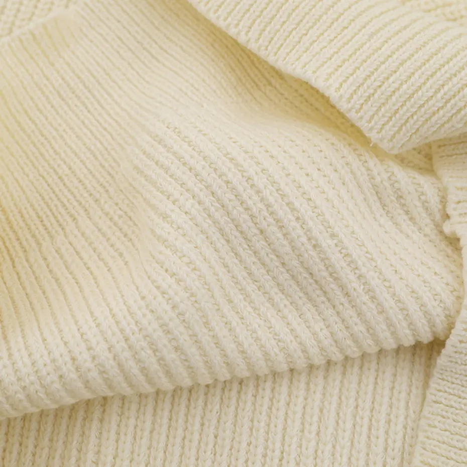 Harajuku Oversized Sweaters Men Casual Loose Solid Knitted Pullover Jumper Streetwear Hip Hop Sweaters Beige Knitwear