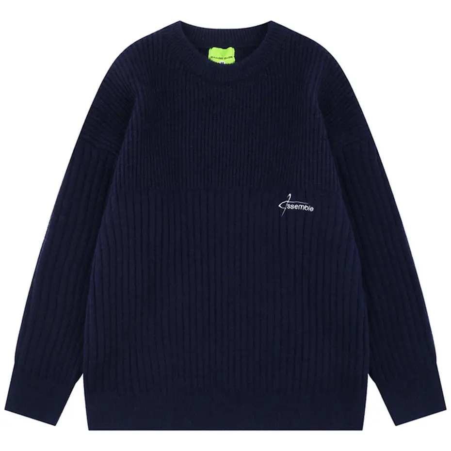 Men Oversized Harajuku Sweaters 2025 New Loose Casual Knitted Jumper Streetwear Hip Hop Pullover Sweaters