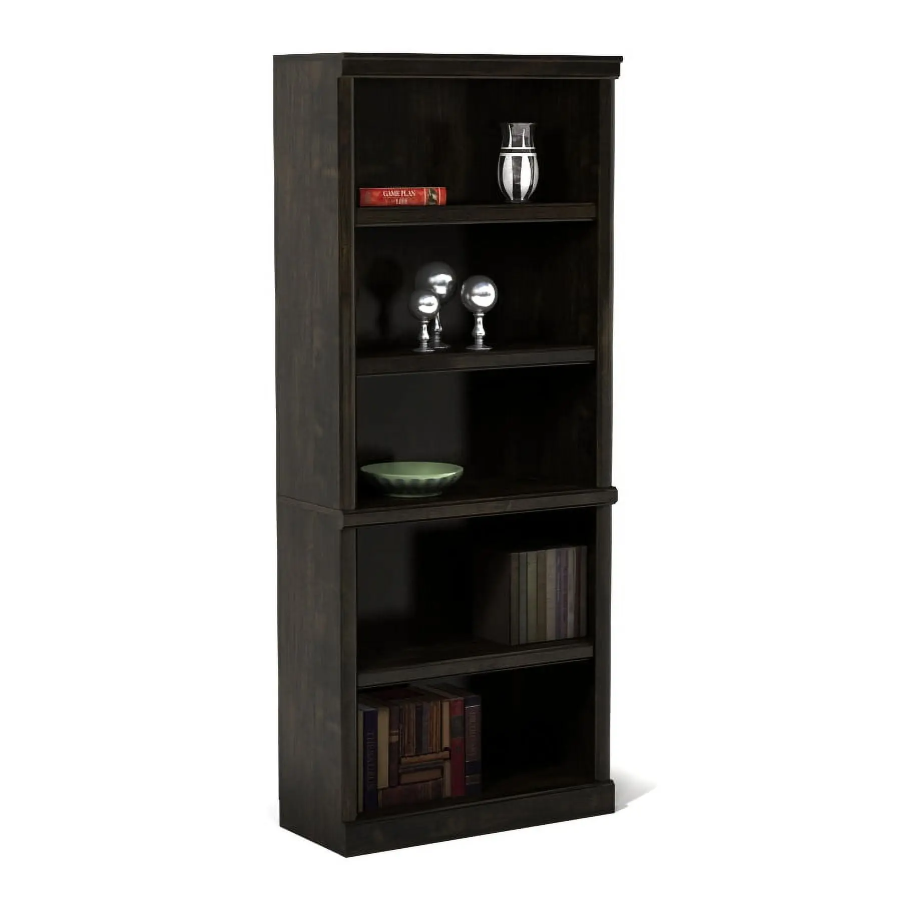 71" Ashwood Road 5 Shelf Bookcase, Black Finish