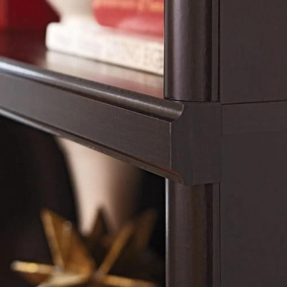 71" Ashwood Road 5 Shelf Bookcase, Black Finish