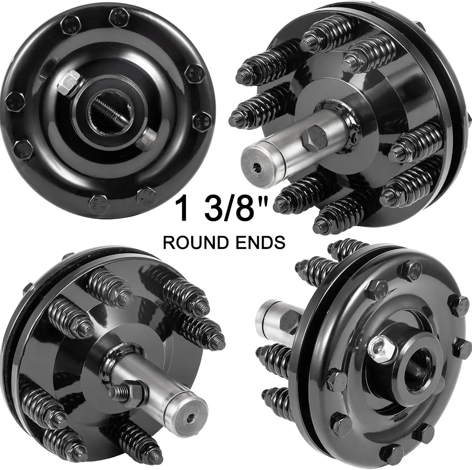Slip Clutch, 1 3/8" PTO Slip Clutch, Smooth Round Ends PTO Friction Clutch, Carburized Steel Tractor Slip Clutch