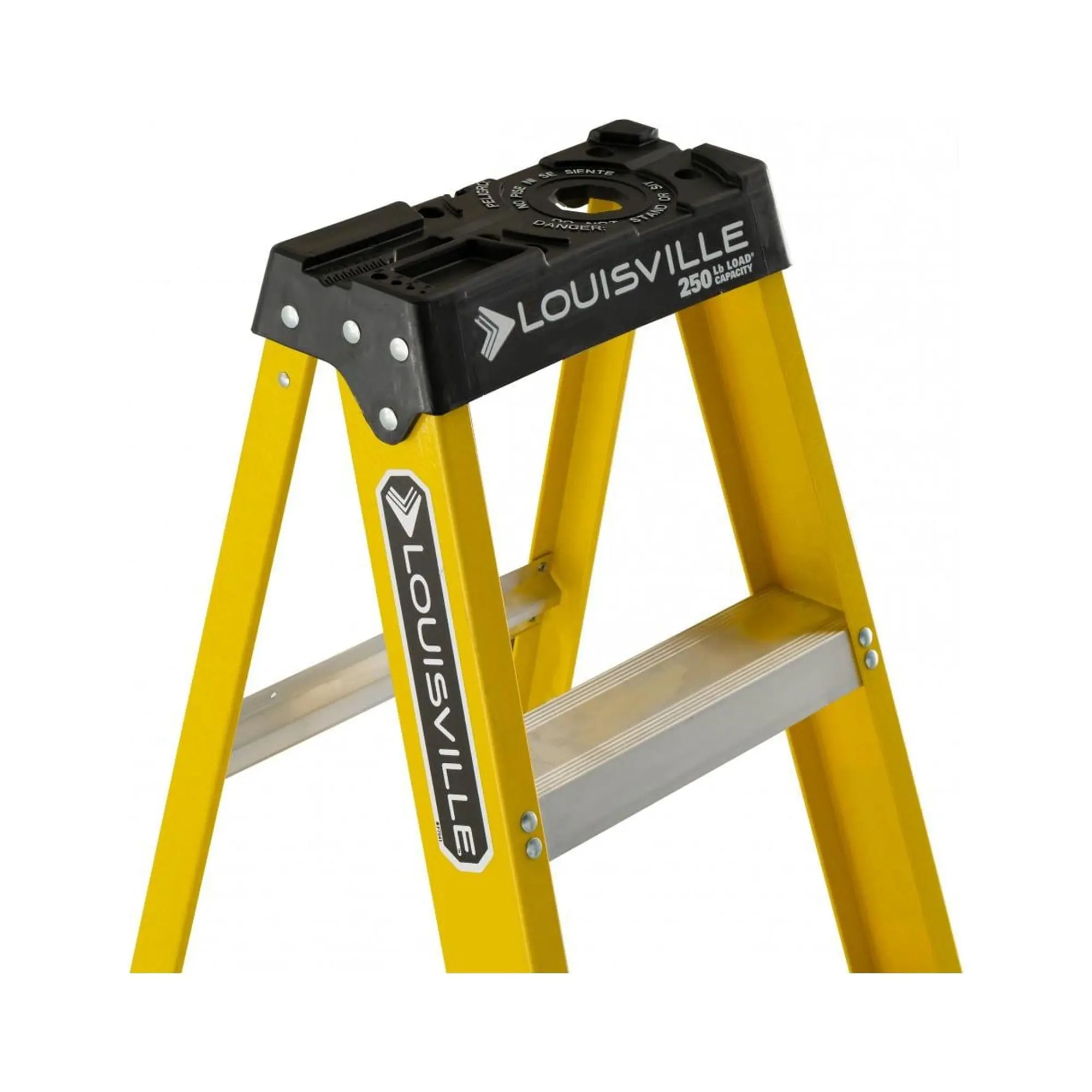 8' Fiberglass Step Ladder, 12' Reach, 250 lbs Load Capacity, W-3118-08
