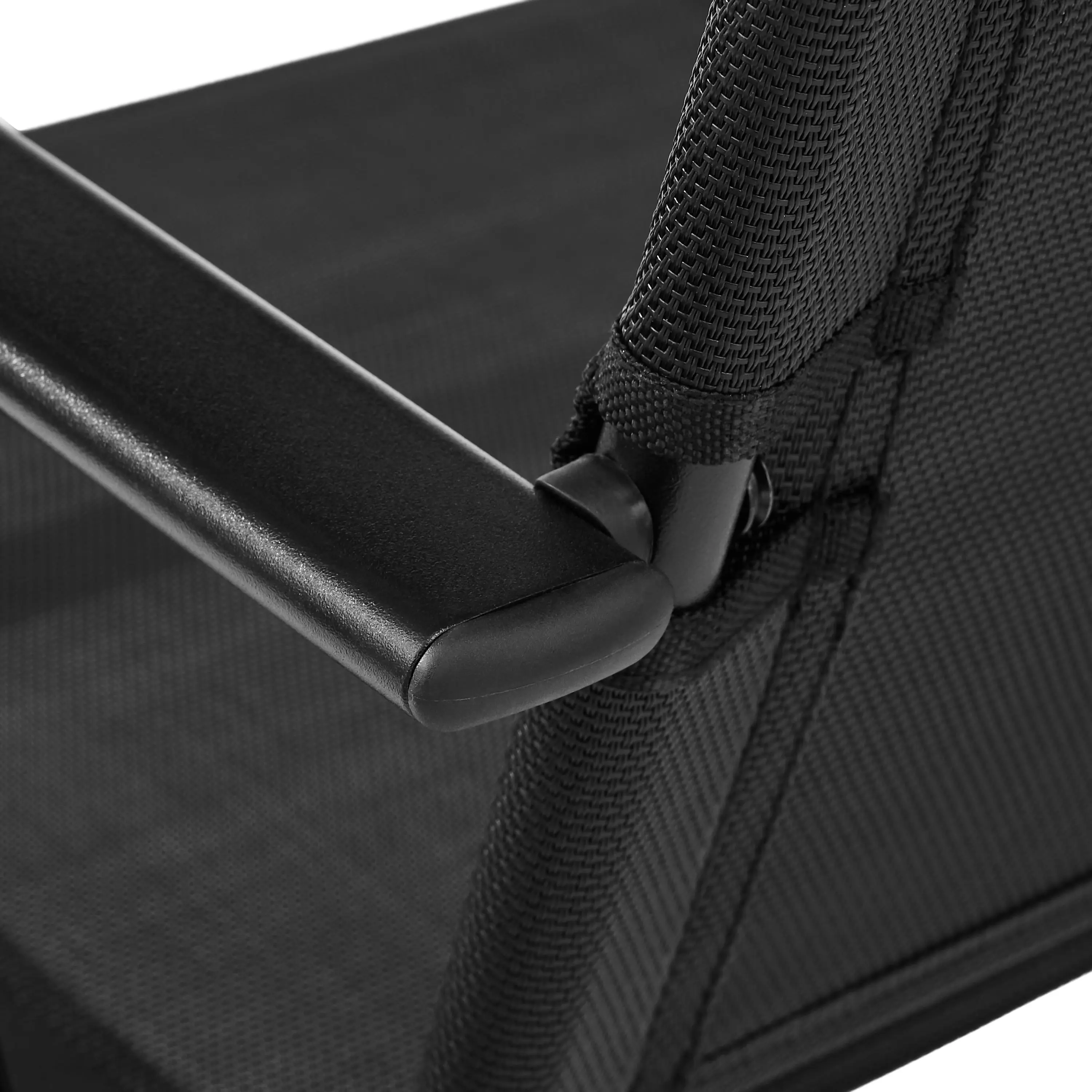 Greyson Steel and Sling Folding Outdoor Patio Armchair - Set of 2, Black