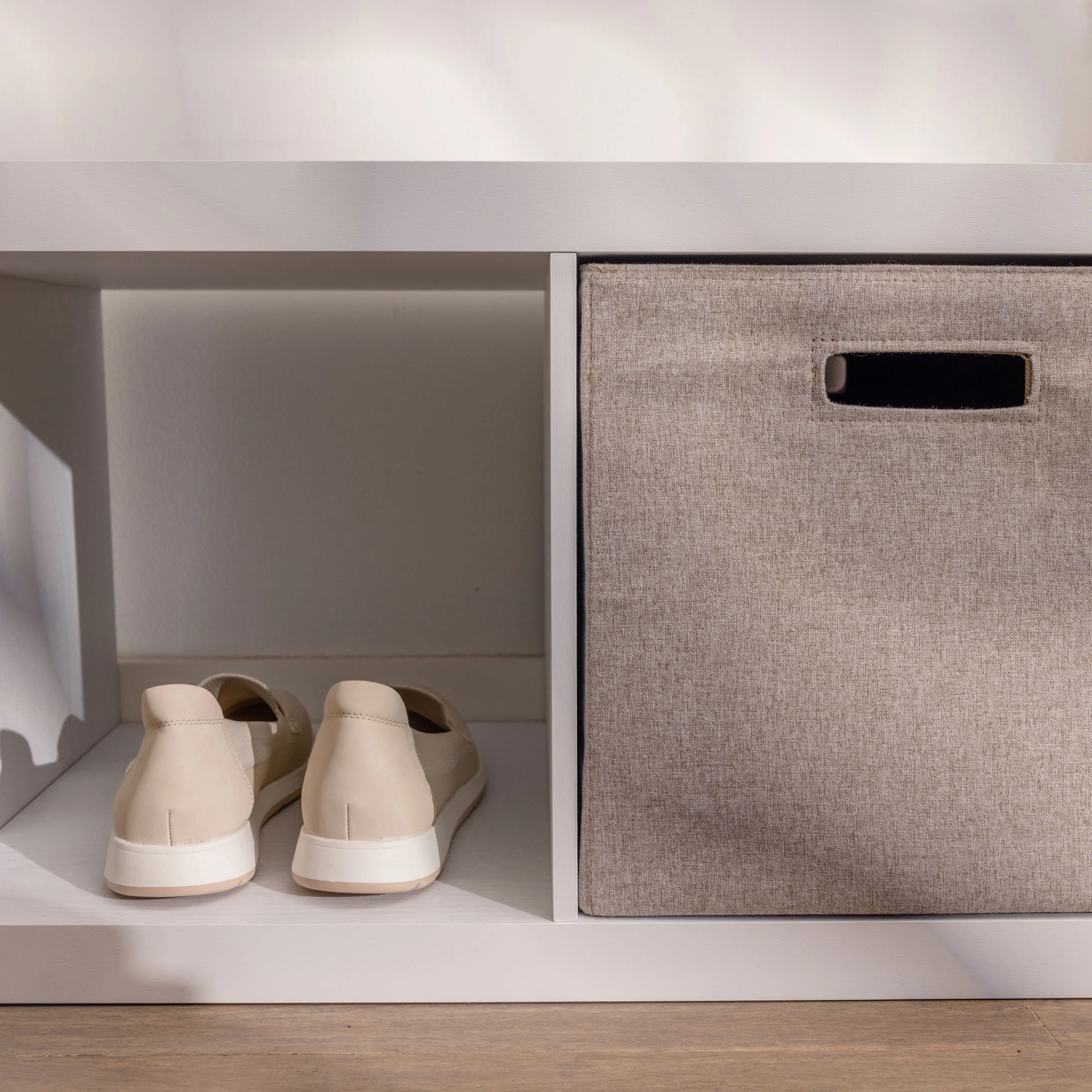 2-Cube Storage Organizer, White Texture