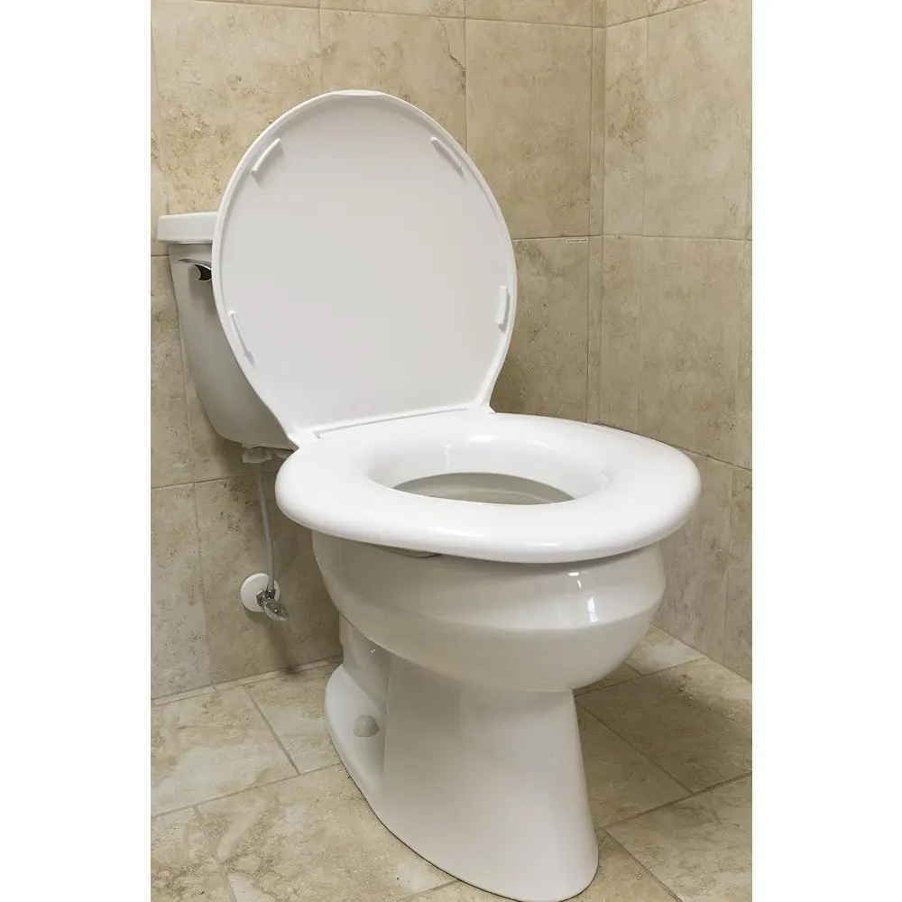 2445646-1W Closed Front with Cover Oversize Toilet Seat, White