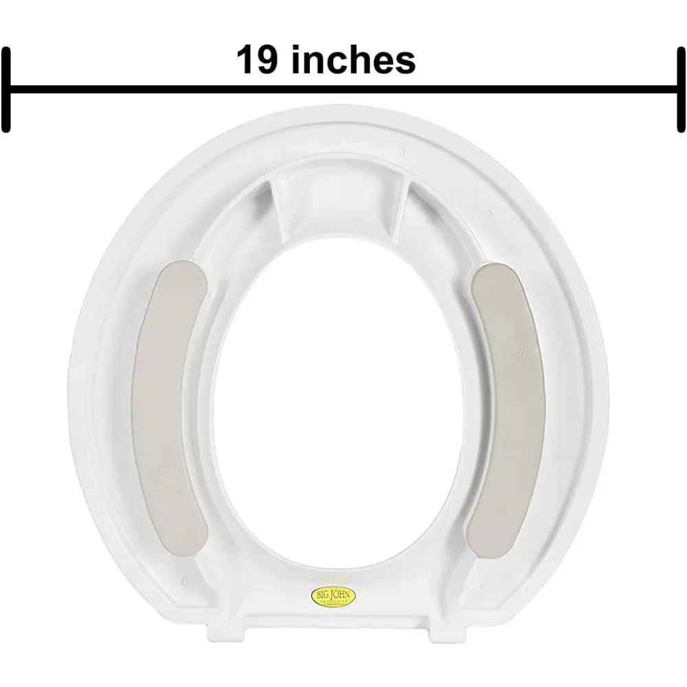 2445646-1W Closed Front with Cover Oversize Toilet Seat, White