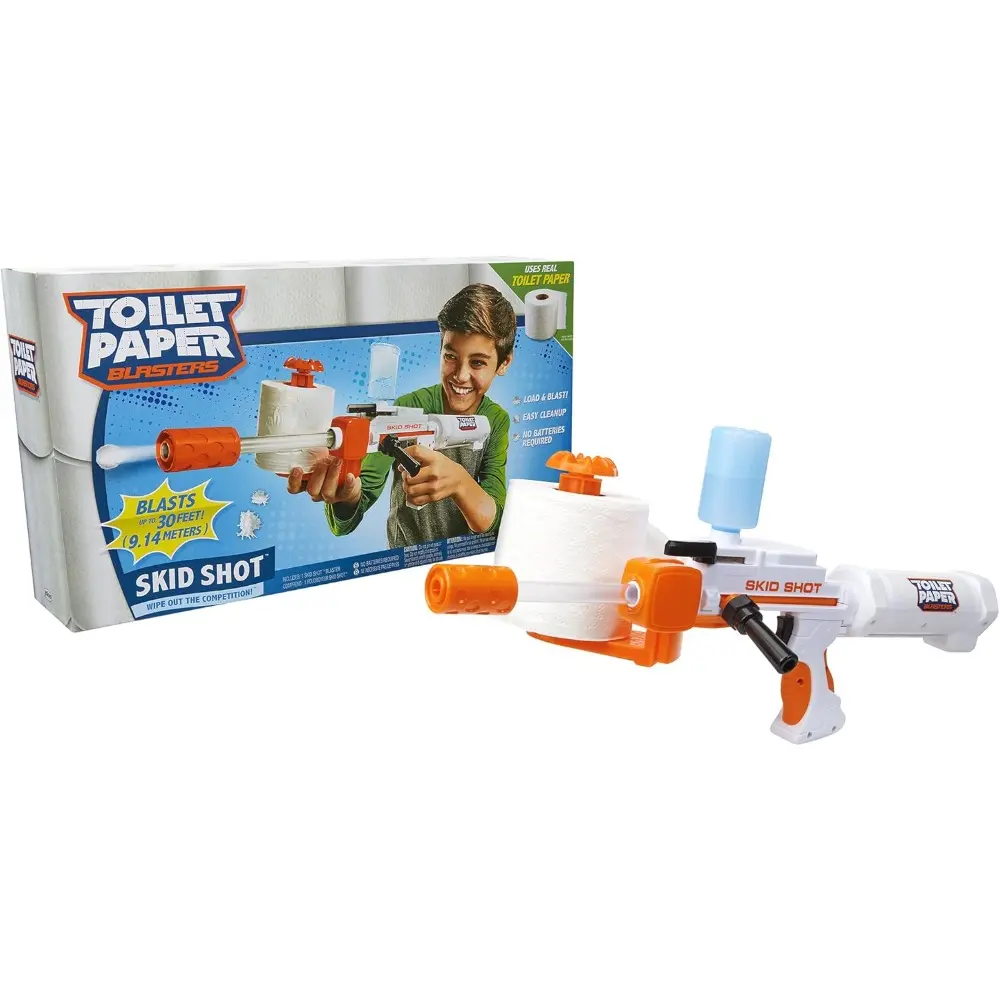 TP Blaster 61734 Toilet Paper Blaster Skid Shot , White