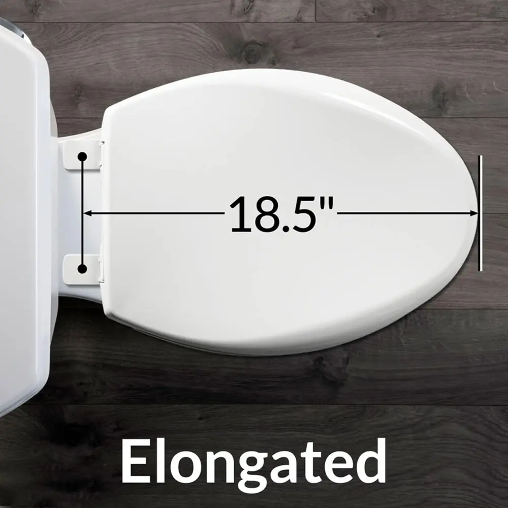 6 Pack Commercial Open Front Plastic Toilet Seat, Heavy Duty Industrial Seat without Lid, Secure Installation for Long Lasting