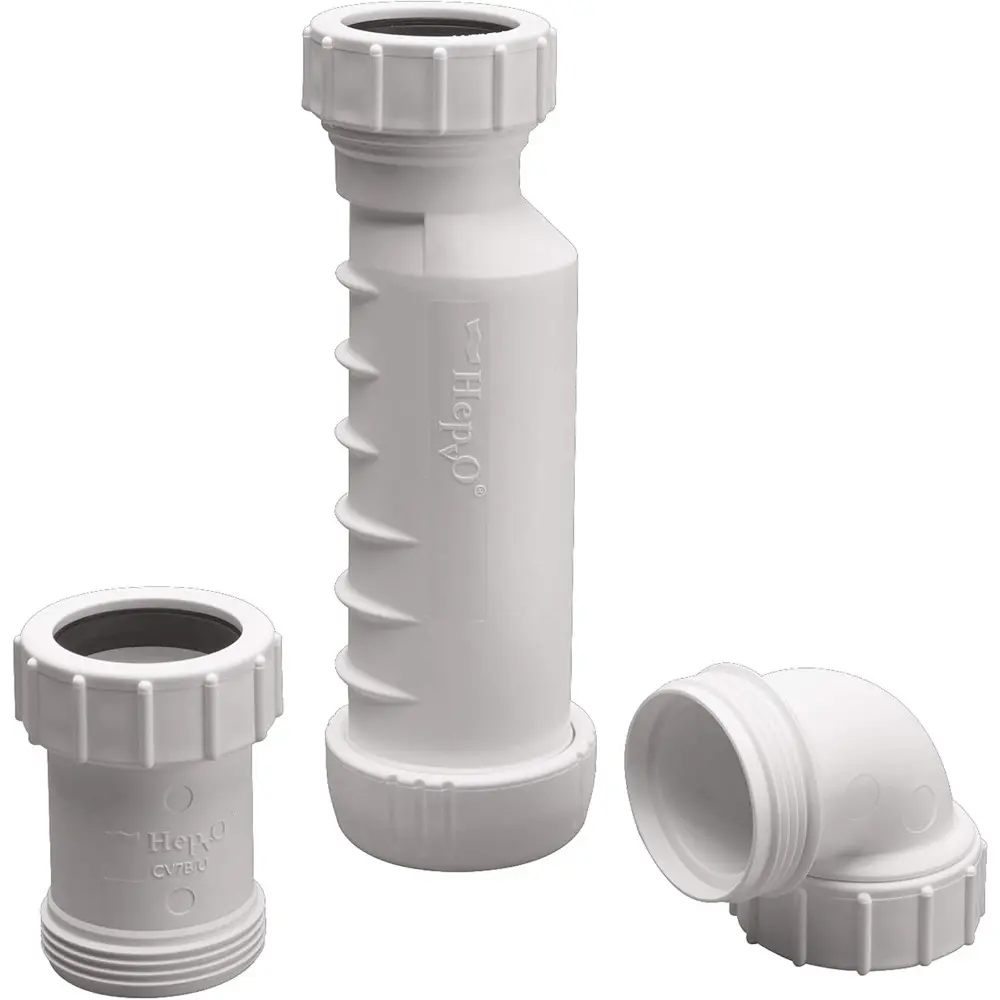 Aqua-Magic® VI High Profile, White Toilet and Wavin BV1B/UB HepvO Sanitary Waste Valve - 1-1/2" Bundle