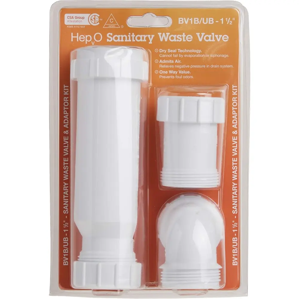 Aqua-Magic® VI High Profile, White Toilet and Wavin BV1B/UB HepvO Sanitary Waste Valve - 1-1/2" Bundle
