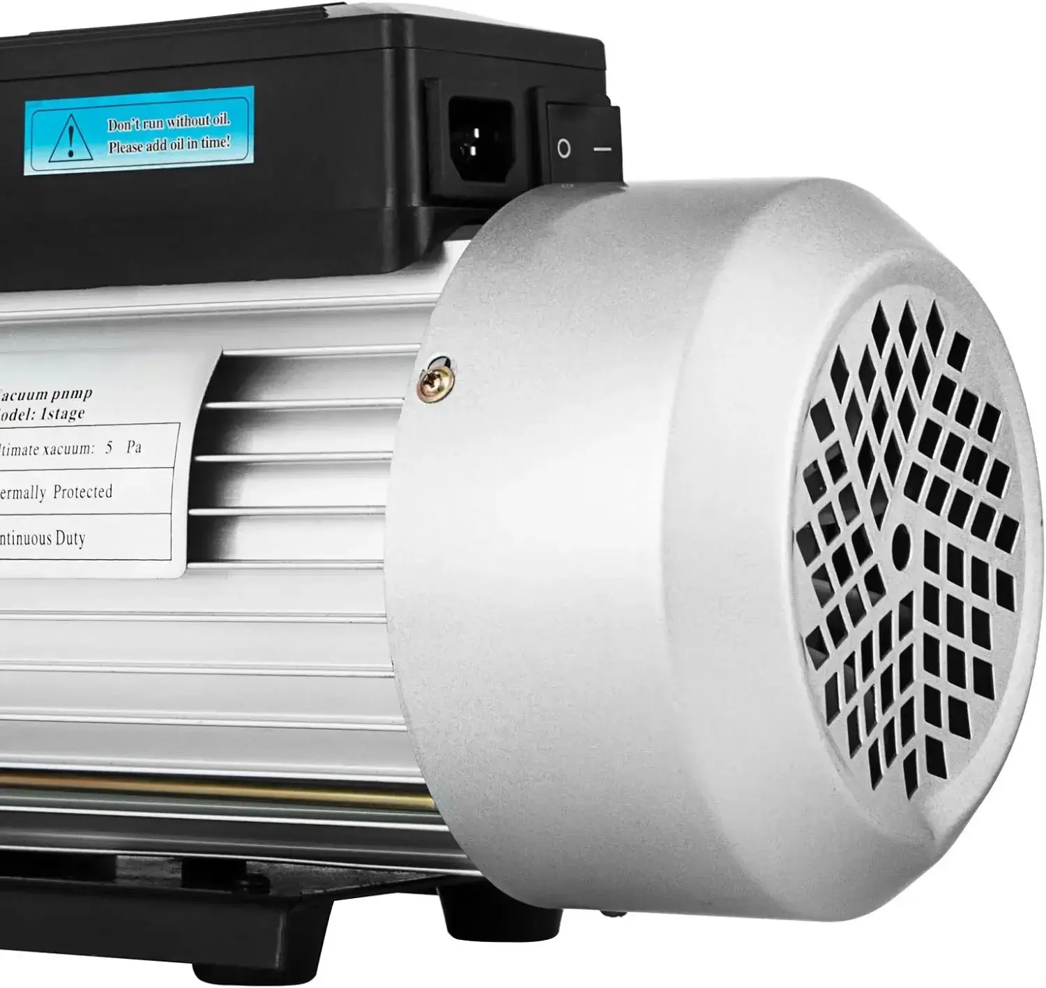 Vacuum Pump 12CFM 1 HP Single Stage Air Conditioning Vacuum Pump 110V 5PA Ultimate Vacuum Refrigerant HVAC Air Tool Rotary