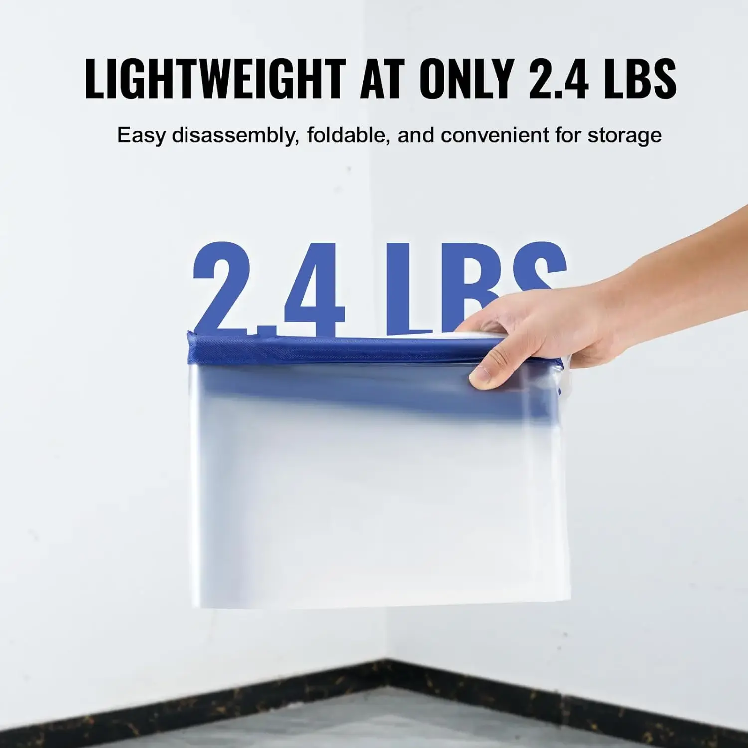 Dust Barrier,7.5 x 4 ftDust Barrier Door Kit,PE Construction Door Cover for Dust Containment, with Magnetic Self-Closing Zipper
