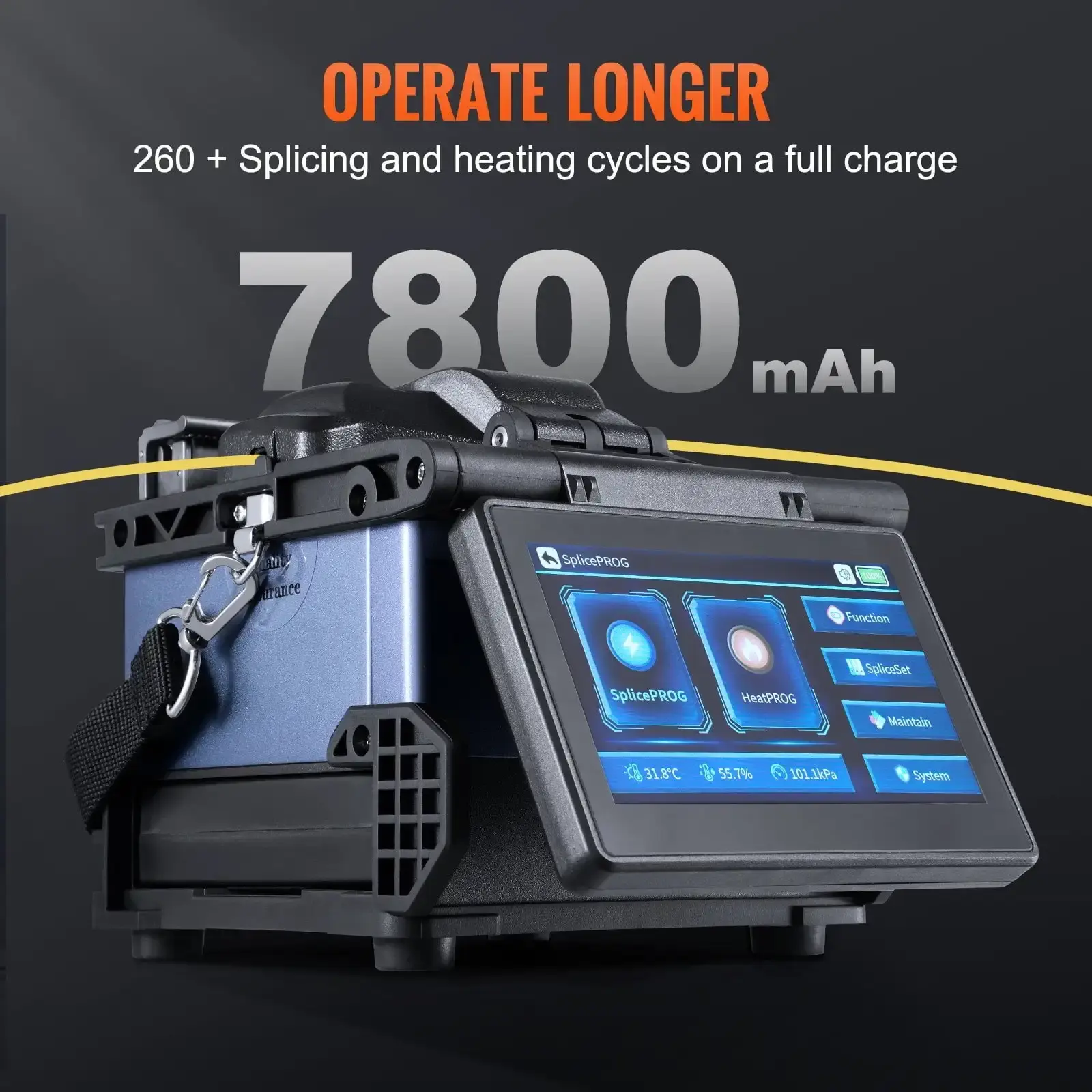 Fiber Fusion Splicer 6 Motors Core Alignment with 6s Splicing 13s Heating