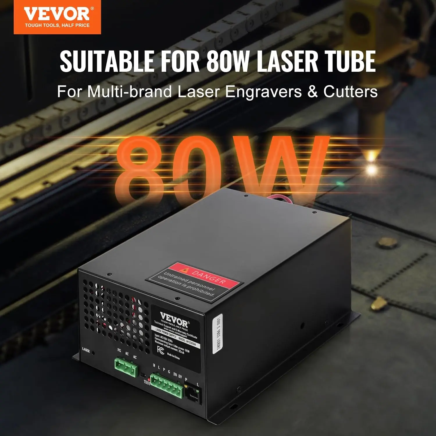 CO2 Laser Power Supply, Power Supply for Laser Tube, Constant Current Protection