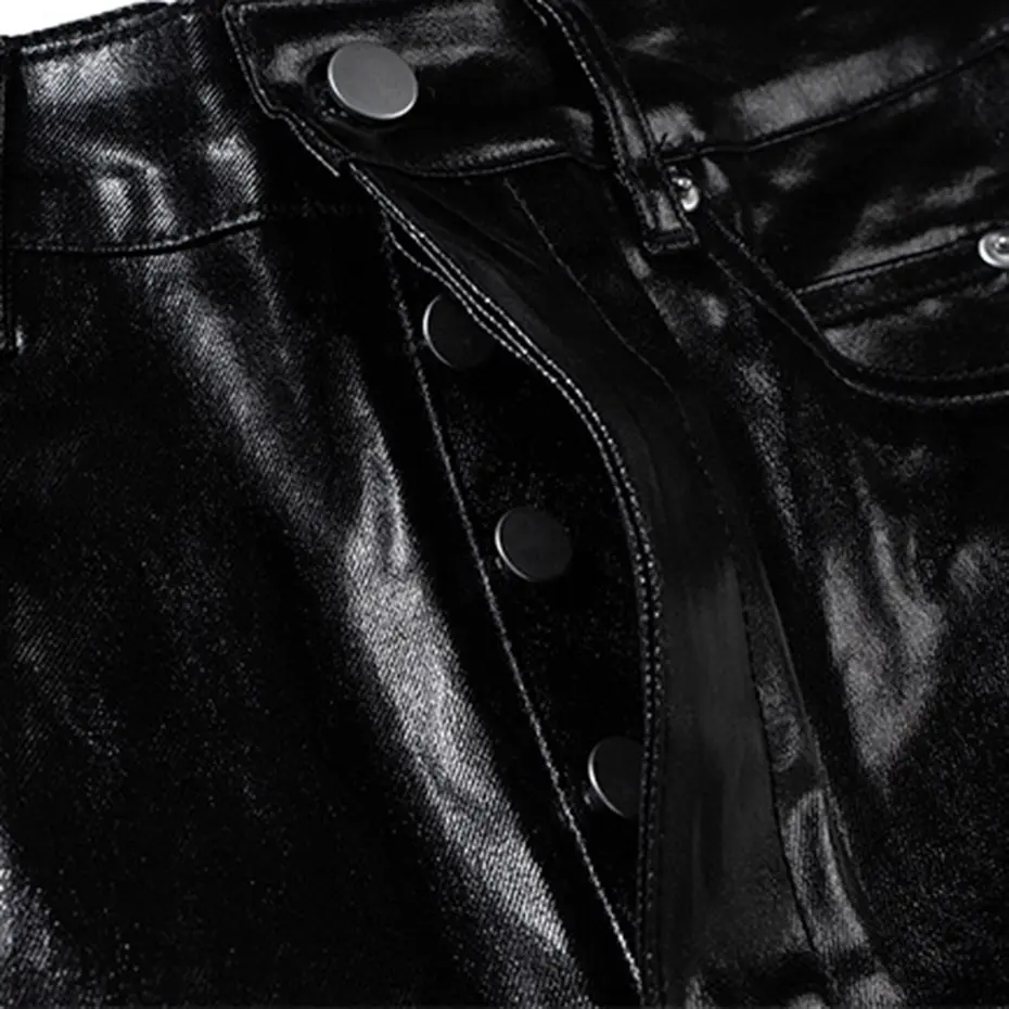 Men Fashion Flared Jeans Luxury Designer Denim Pants Black Loose Jeans Trousers for Male