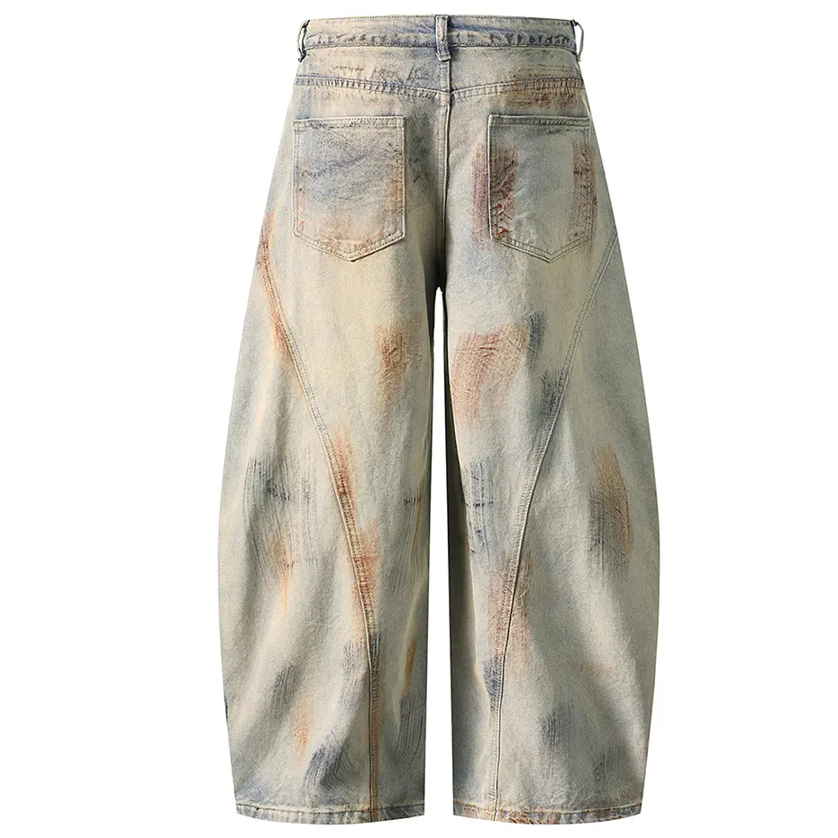 Vintage Wide Leg Baggy Jeans Hi Street Men Loose Denim Pants Streetwear Hip Hop Oversized Jeans