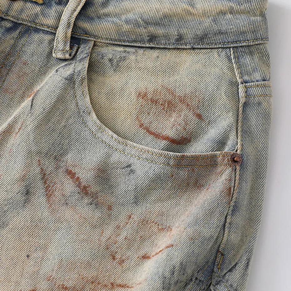 Vintage Wide Leg Baggy Jeans Hi Street Men Loose Denim Pants Streetwear Hip Hop Oversized Jeans