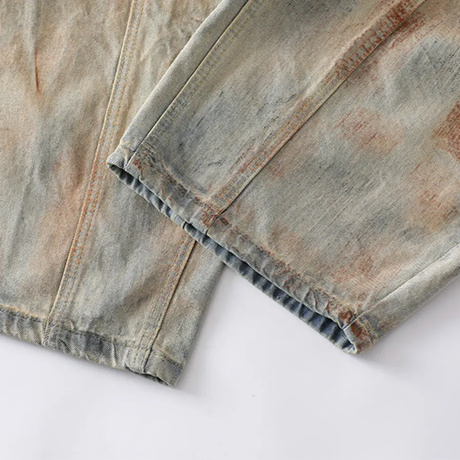 Vintage Wide Leg Baggy Jeans Hi Street Men Loose Denim Pants Streetwear Hip Hop Oversized Jeans