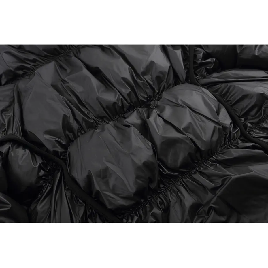 Luxury Design Parkas Winter Coats Padded Jackets Men's Fashion Streetwear Coats Black Pleated Trend Parkas
