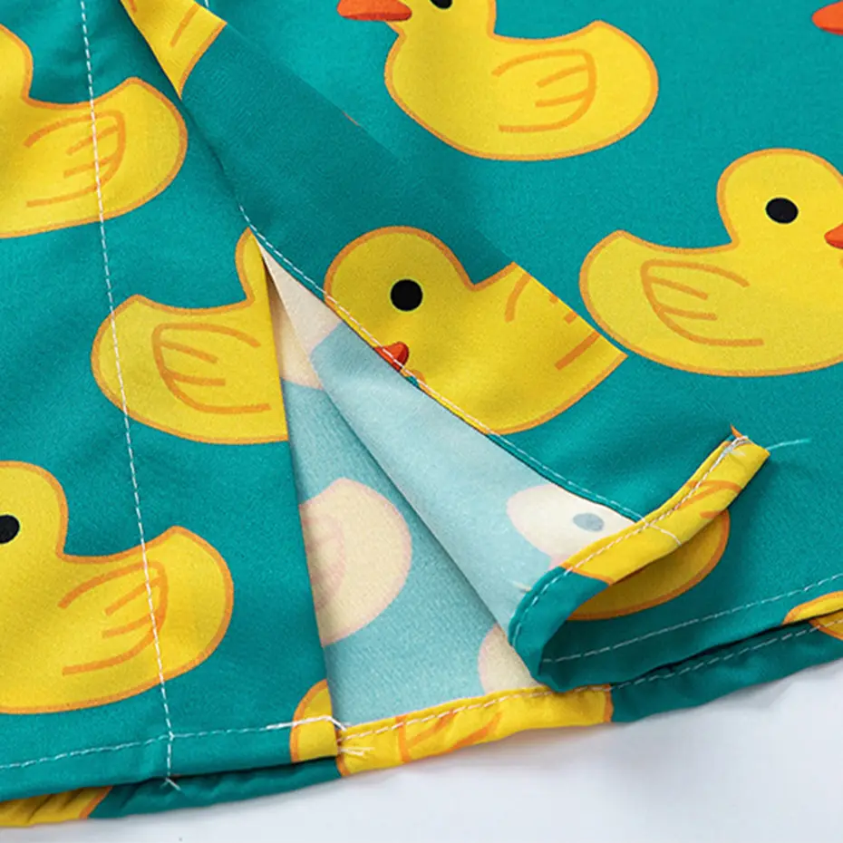 Duck Graphic Shirts Japanese Harajuku Summer Casual Loose Shirts Men Button Up Blouse Streetwear Hip Hop Shirts Tops