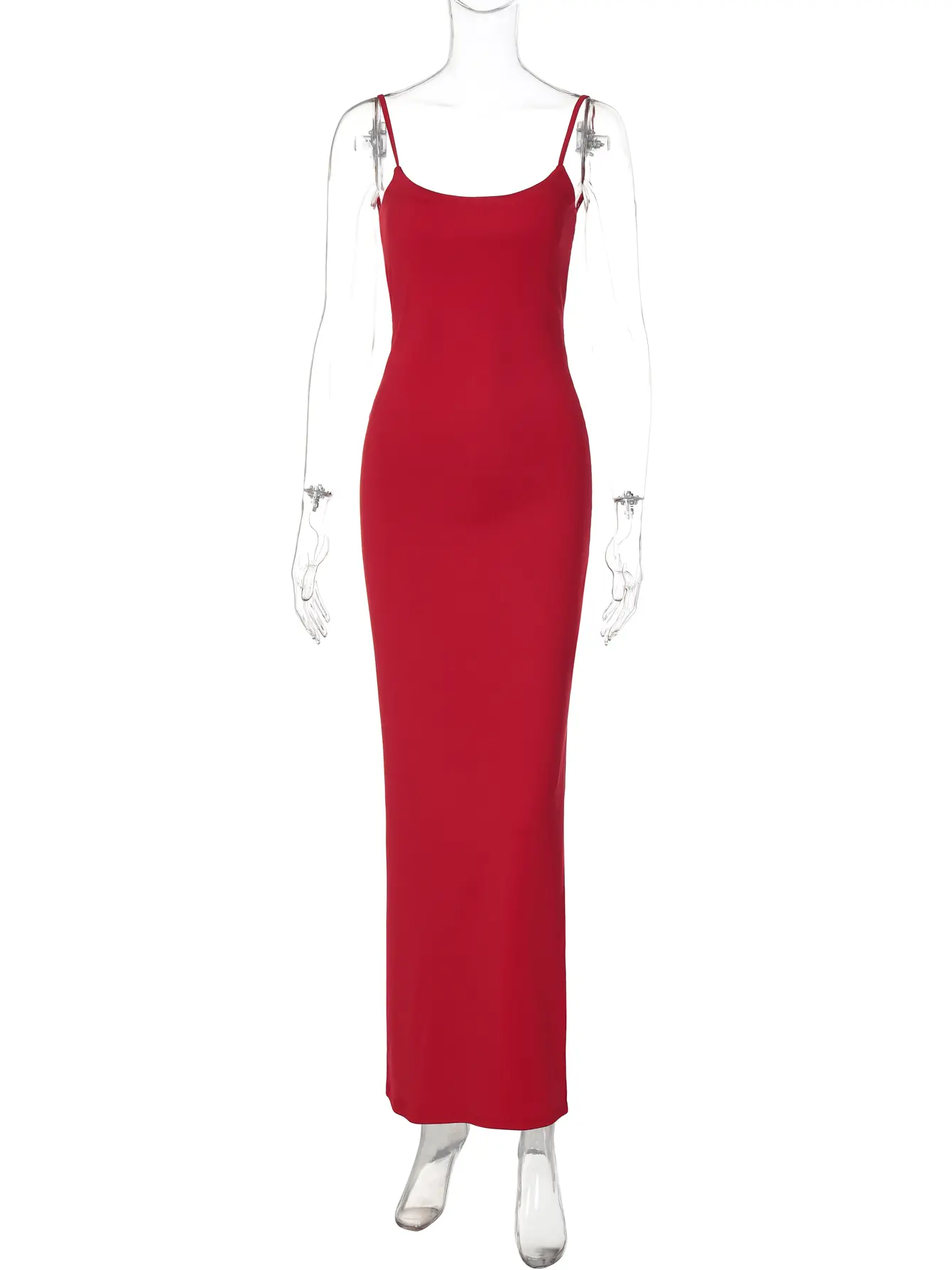 Hugcitar 2025 Elegant Solid Slips Backless Lace Up Slit Sexy Bodycon Maxi Prom Dress Women Y2K Outfits Birthday Party Festival