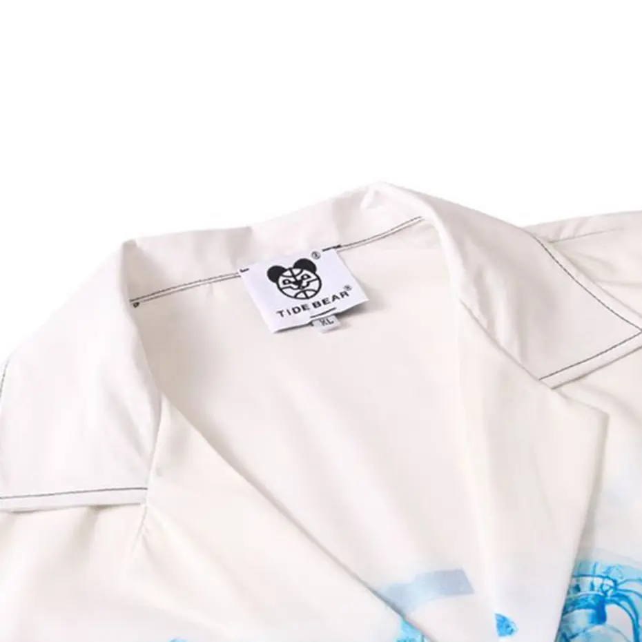 Summer Hawaii Shirts Men Graphic Printed Short Sleeve Shirts Button Up Blouse Streetwear Harajuku Hip Hop Oversized Shirts