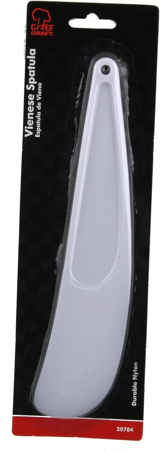 Select Plastic Viennese Baking Spatula, 9.25 inches in Length, White