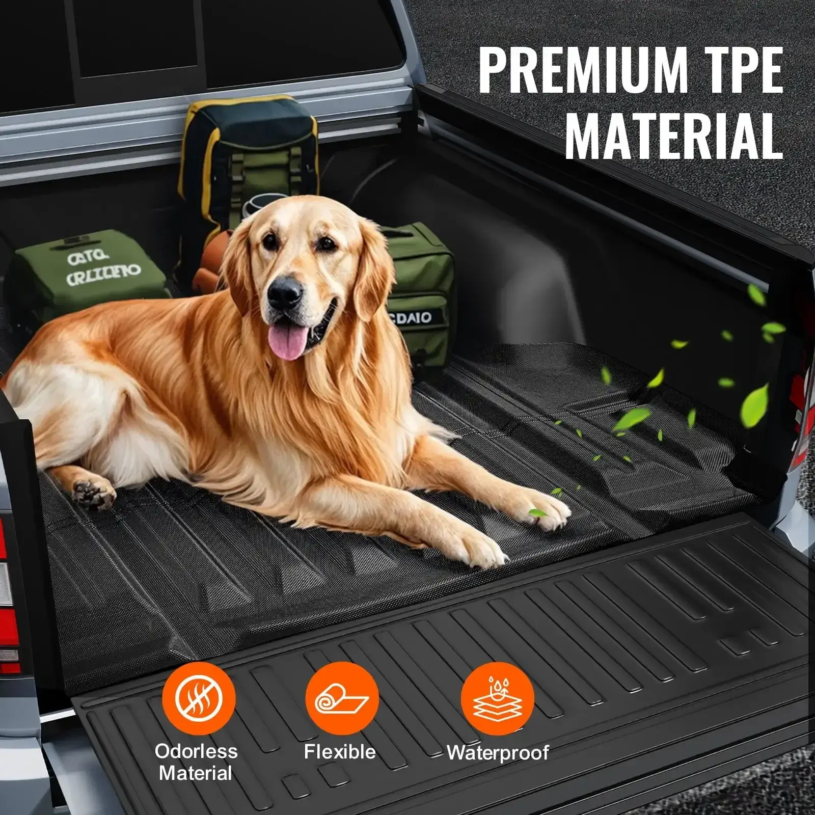 Truck Bed Mat Fit 2022-2024 Nissan Frontier TPE Truck Bed Liner Accessory