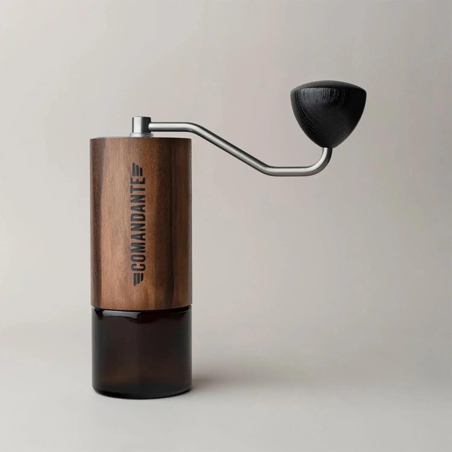 C40 MK4 Liquid Amber Manual Coffee Grinder, Stainless Steel, Silver/Brown