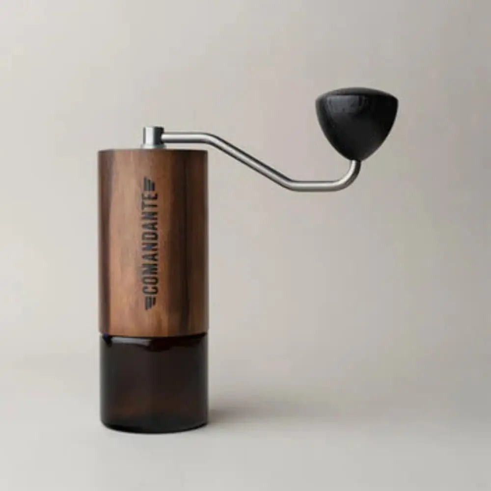 C40 MK4 Liquid Amber Manual Coffee Grinder, Stainless Steel, Silver/Brown