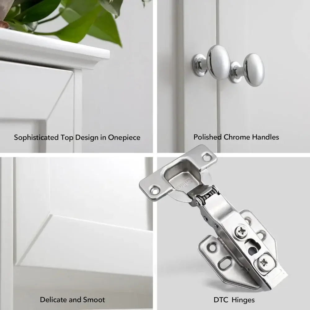 White Bathroom Wall Cabinet Over The Toilet Storage Cabinet, 24x30 Inch Wood Medicine Cabinets Wall Mounted Bathroom Cabinet wit