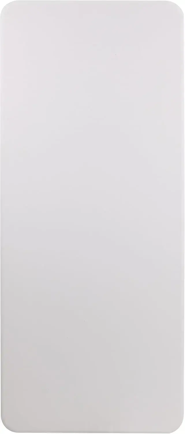 Elon 6' Rectangular All-Occasion Plastic Folding Event Table, Foldable Portable Banquet Table for Indoor/Outdoor Events, White