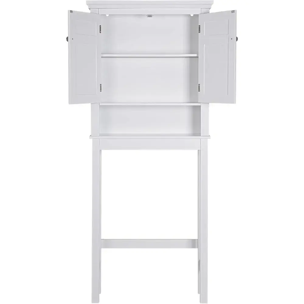 Over The Toilet Storage Cabinet, Bathroom Shelf Over The Toilet, Over Toilet Bathroom Organizer (White)