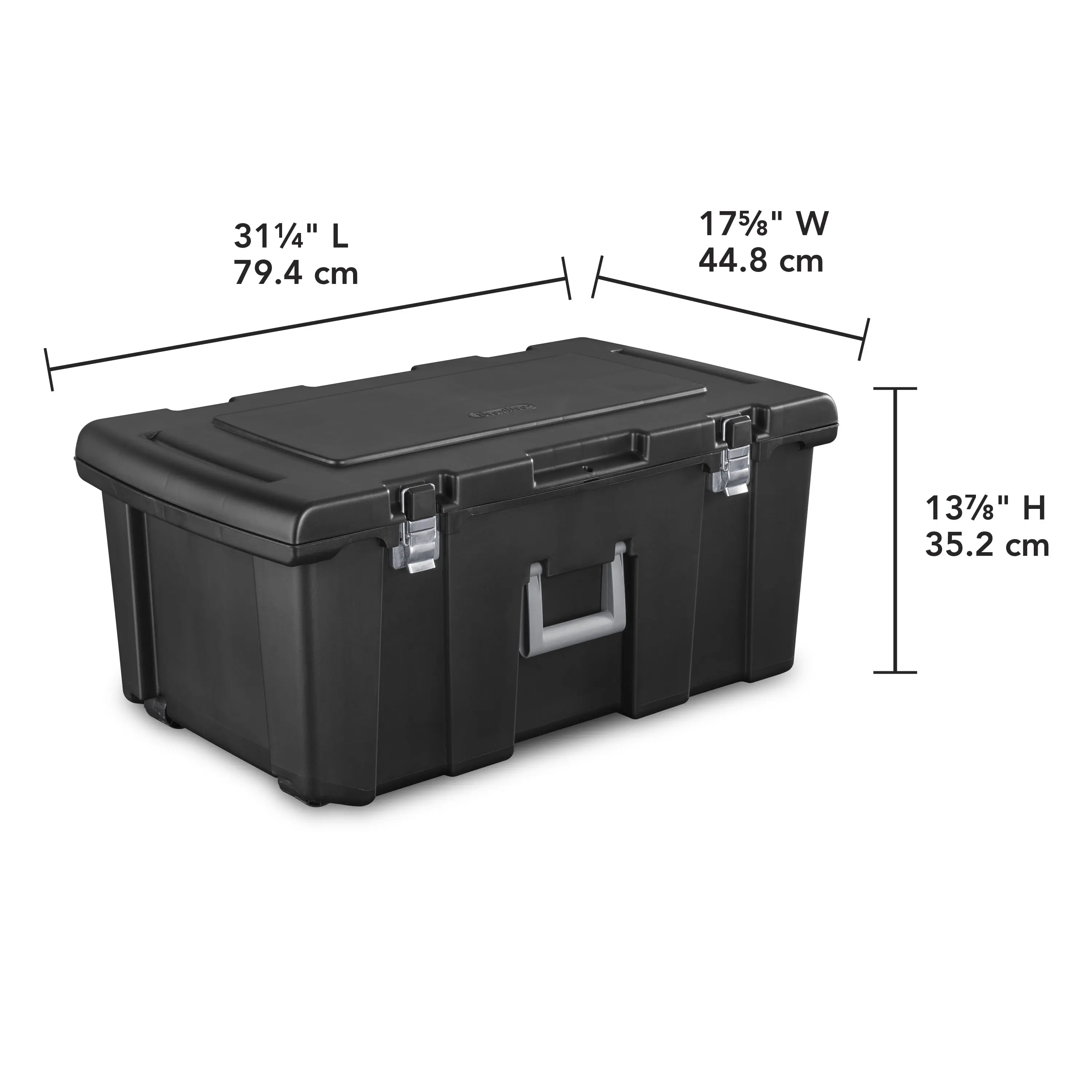 Footlocker Plastic Adult, Black