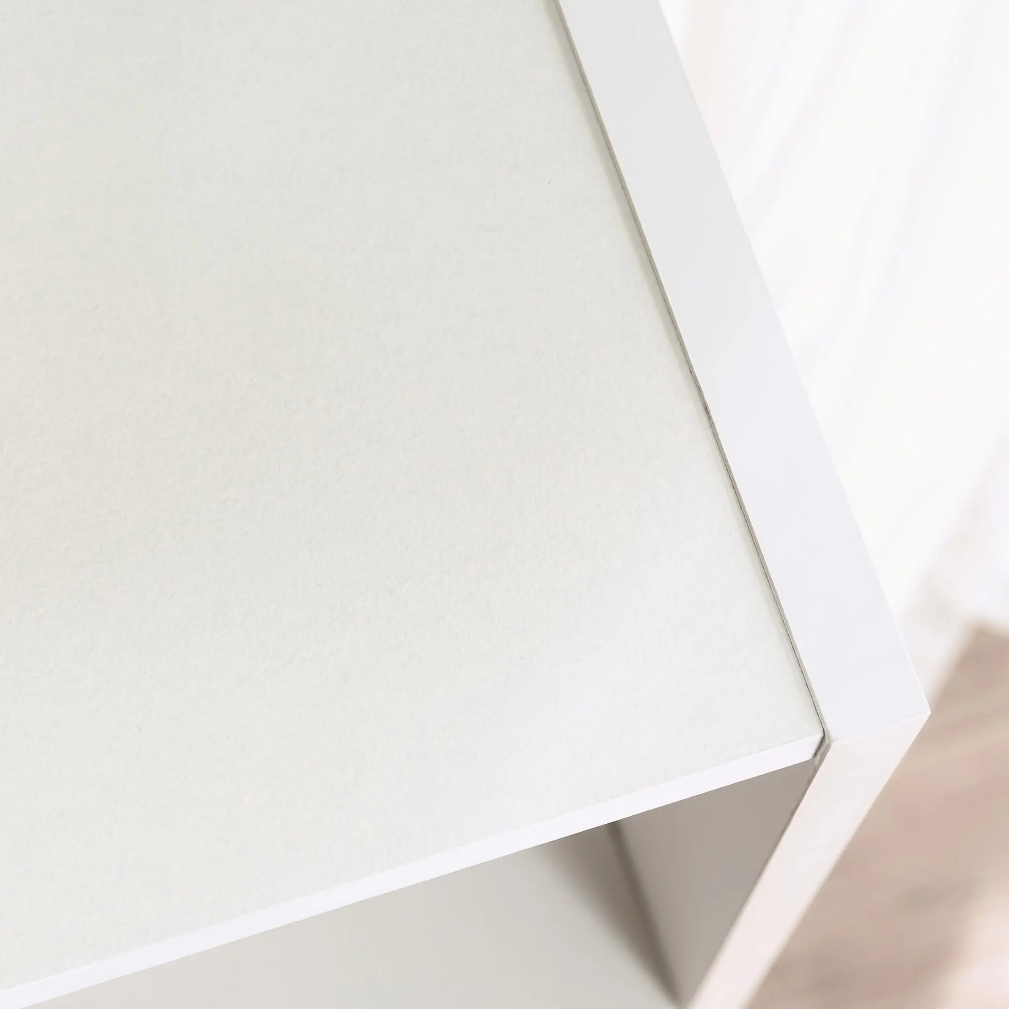 Beginnings Engineered Wood 3-Shelf Bookcase in Soft White