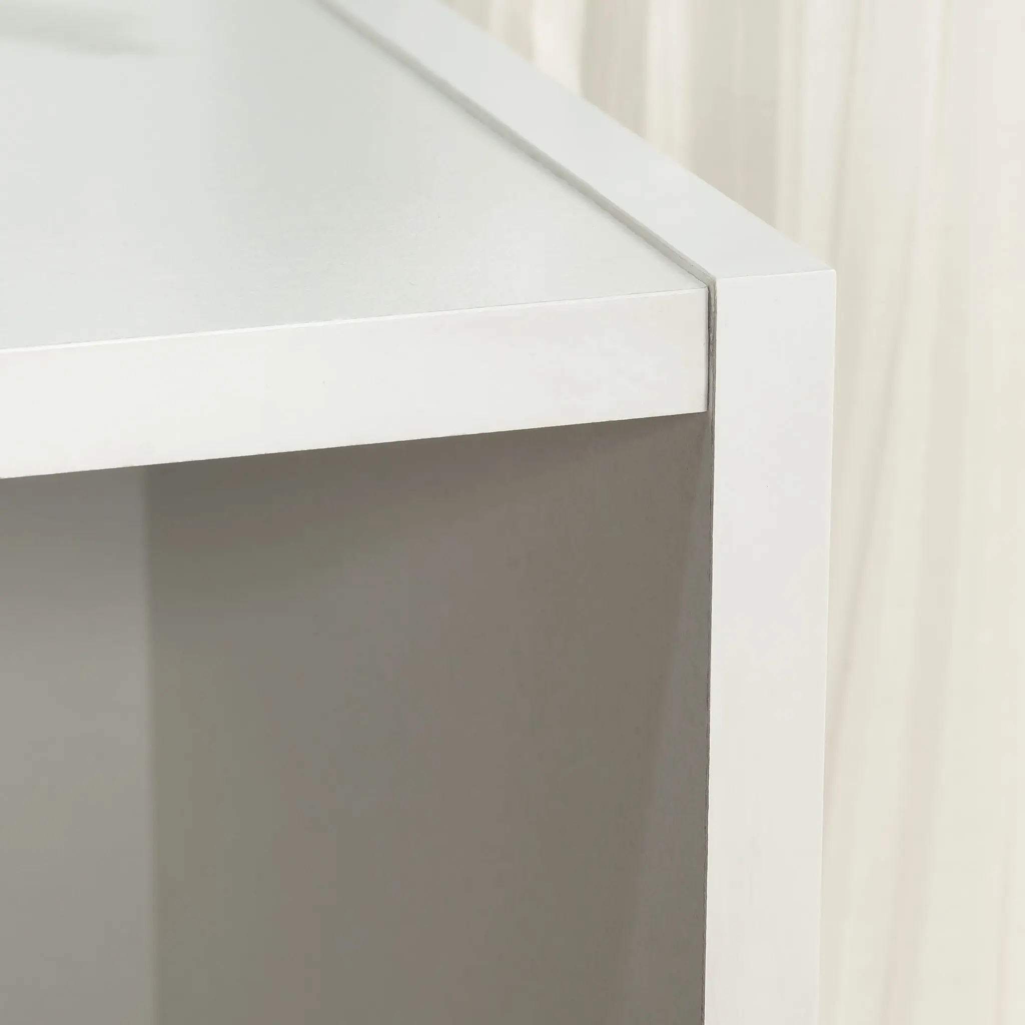 Beginnings Engineered Wood 3-Shelf Bookcase in Soft White