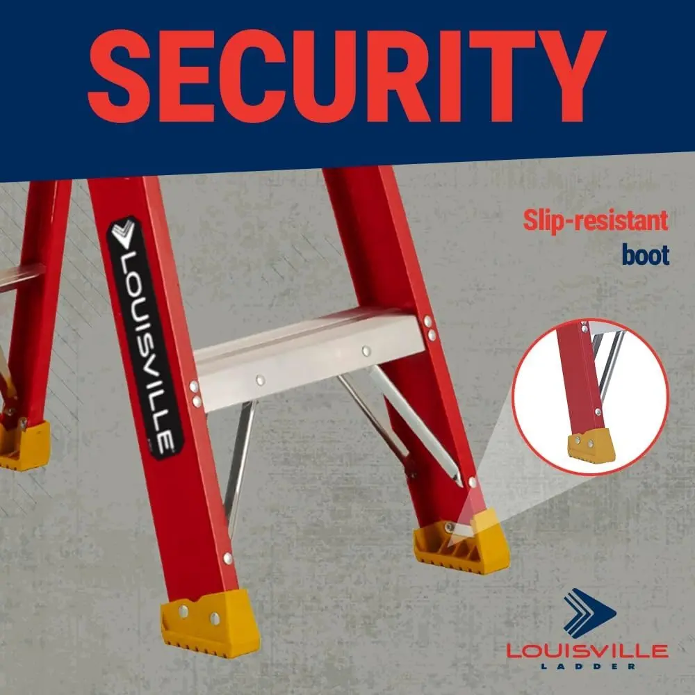 4-Foot Fiberglass Step Ladder, 300-Pound Load Capacity, Type IA, L-3016-04