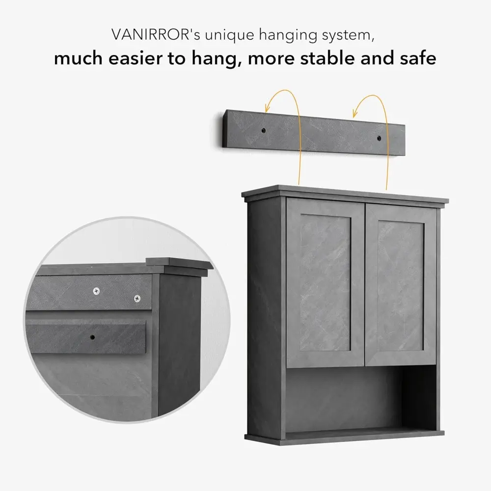 Bathroom Wall Cabinet Over Toilet Storage Cabinets 25x30 in Above Toilet Wood Medicine Cabinets for Bathroom Wall Mounted Cabine
