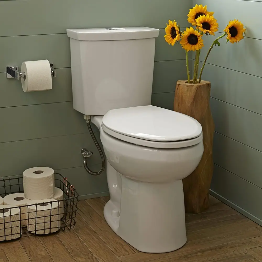 2886218.020 H2Option Two-Piece Toilet, Elongated Front, Chair Height, Dual Flush, White, 0.92 - 1.28 gpf