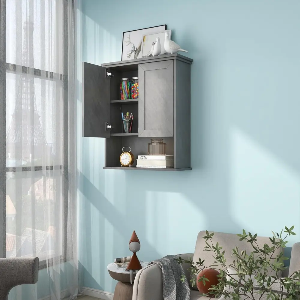 Bathroom Wall Cabinet Over Toilet Storage Cabinets 25x30 in Above Toilet Wood Medicine Cabinets for Bathroom Wall Mounted Cabine